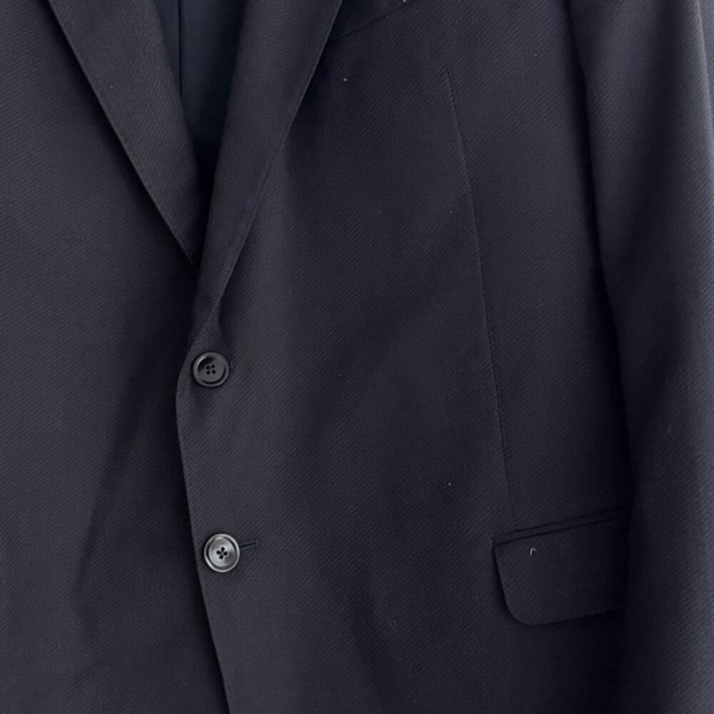 Armani Traditional Stylish Classic Navy Men 42R 36x30 2 Piece Suit Grad Prom - Picture 8 of 8